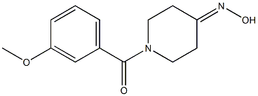 1-(3-methoxybenzoyl)piperidin-4-one oxime Structure