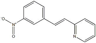 2-(3-ニトロスチリル)ピリジン 化学構造式