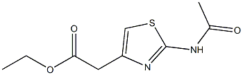 ethyl 2-[2-(acetylamino)-1,3-thiazol-4-yl]acetate 化学構造式