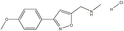 N-{[3-(4-methoxyphenyl)isoxazol-5-yl]methyl}-N-methylamine hydrochloride Structure