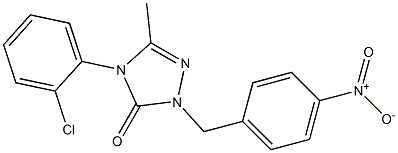  4-(2-chlorophenyl)-5-methyl-2-(4-nitrobenzyl)-2,4-dihydro-3H-1,2,4-triazol-3-one