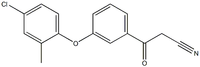 3-[3-(4-chloro-2-methylphenoxy)phenyl]-3-oxopropanenitrile