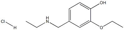 2-ethoxy-4-[(ethylamino)methyl]phenol hydrochloride Structure