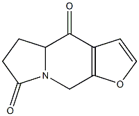 5,6-dihydrofuro[2,3-f]indolizine-4,7(4aH,9H)-dione Structure