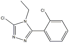 3-chloro-5-(2-chlorophenyl)-4-ethyl-4H-1,2,4-triazole 结构式