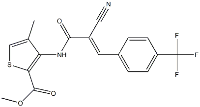 methyl 3-({2-cyano-3-[4-(trifluoromethyl)phenyl]acryloyl}amino)-4-methylthi ophene-2-carboxylate