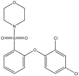 4-{[2-(2,4-dichlorophenoxy)phenyl]sulfonyl}morpholine 结构式