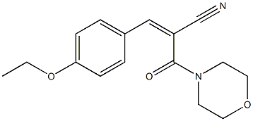 3-(4-ethoxyphenyl)-2-(morpholinocarbonyl)acrylonitrile Structure