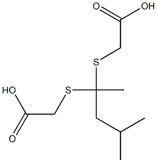 2-({1-[(carboxymethyl)thio]-1,3-dimethylbutyl}thio)acetic acid,,结构式