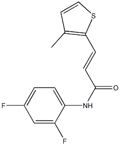 N1-(2,4-difluorophenyl)-3-(3-methyl-2-thienyl)acrylamide