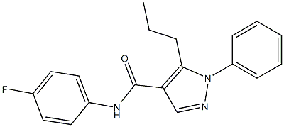 N4-(4-fluorophenyl)-1-phenyl-5-propyl-1H-pyrazole-4-carboxamide