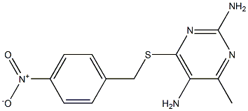 4-methyl-6-[(4-nitrobenzyl)sulfanyl]-2,5-pyrimidinediamine|