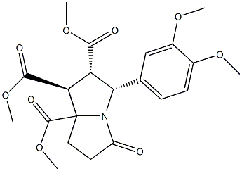 trimethyl (1S,2S,3R)-3-(3,4-dimethoxyphenyl)-5-oxotetrahydro-1H-pyrrolizine-1,2,7a(5H)-tricarboxylate