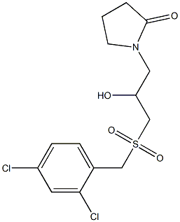 1-{3-[(2,4-dichlorobenzyl)sulfonyl]-2-hydroxypropyl}-2-pyrrolidinone Structure