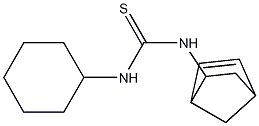 N-bicyclo[2.2.1]hept-5-en-2-yl-N'-cyclohexylthiourea Struktur