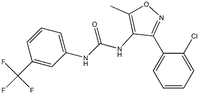 N-[3-(2-chlorophenyl)-5-methylisoxazol-4-yl]-N'-[3-(trifluoromethyl)phenyl]urea