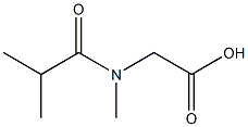 [isobutyryl(methyl)amino]acetic acid Struktur