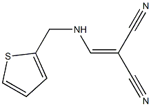 2-{[(2-thienylmethyl)amino]methylidene}malononitrile Struktur