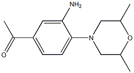 1-[3-amino-4-(2,6-dimethylmorpholino)phenyl]ethan-1-one|