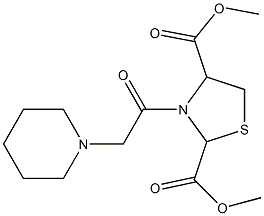 dimethyl 3-(2-piperidinoacetyl)-1,3-thiazolane-2,4-dicarboxylate