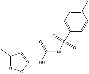 3-methyl-5-[({[(4-methylphenyl)sulfonyl]amino}carbonyl)amino]isoxazole Structure