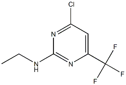 4-chloro-N-ethyl-6-(trifluoromethyl)-2-pyrimidinamine Structure