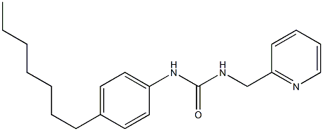 N-(4-heptylphenyl)-N'-(2-pyridylmethyl)urea Struktur