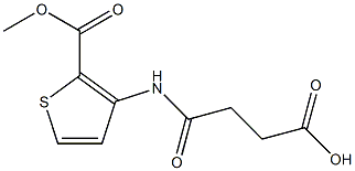 4-{[2-(methoxycarbonyl)-3-thienyl]amino}-4-oxobutanoic acid Structure