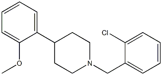 1-(2-chlorobenzyl)-4-(2-methoxyphenyl)piperidine,,结构式