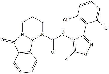  N1-[3-(2,6-dichlorophenyl)-5-methylisoxazol-4-yl]-6-oxo-1,2,3,4,6,10b-hexahydropyrimido[2,1-a]isoindole-1-carboxamide