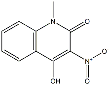 4-hydroxy-1-methyl-3-nitro-1,2-dihydroquinolin-2-one 结构式