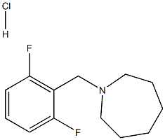 1-(2,6-difluorobenzyl)azepane hydrochloride 结构式