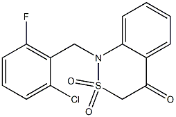 1-(2-chloro-6-fluorobenzyl)-1,2,3,4-tetrahydro-2lambda~6~,1-benzothiazine-2,2,4-trione