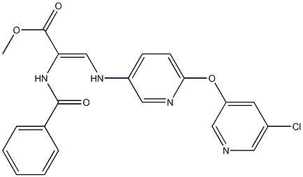 methyl 2-(benzoylamino)-3-({6-[(5-chloro-3-pyridyl)oxy]-3-pyridyl}amino)acrylate