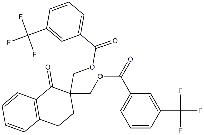 [1-oxo-2-({[3-(trifluoromethyl)benzoyl]oxy}methyl)-1,2,3,4-tetrahydro-2-naphthalenyl]methyl 3-(trifluoromethyl)benzenecarboxylate Structure
