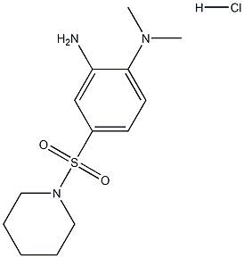 N-[2-amino-4-(piperidin-1-ylsulfonyl)phenyl]-N,N-dimethylamine hydrochloride Struktur