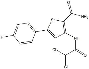 3-[(2,2-dichloroacetyl)amino]-5-(4-fluorophenyl)thiophene-2-carboxamide