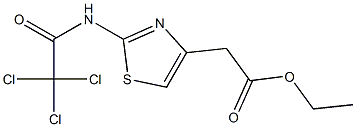 ethyl 2-{2-[(2,2,2-trichloroacetyl)amino]-1,3-thiazol-4-yl}acetate Structure