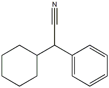 2-cyclohexyl-2-phenylacetonitrile Structure