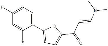 1-[5-(2,4-difluorophenyl)-2-furyl]-3-(dimethylamino)prop-2-en-1-one,,结构式