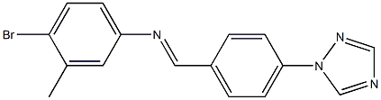 N-(4-bromo-3-methylphenyl)-N-{(E)-[4-(1H-1,2,4-triazol-1-yl)phenyl]methylidene}amine|