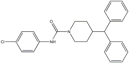  N1-(4-chlorophenyl)-4-benzhydrylpiperidine-1-carboxamide