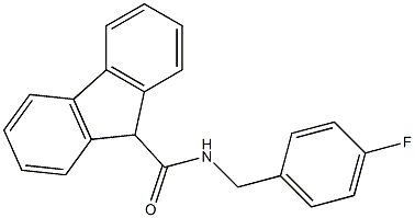 N-(4-fluorobenzyl)-9H-fluorene-9-carboxamide Structure