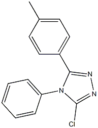 3-chloro-5-(4-methylphenyl)-4-phenyl-4H-1,2,4-triazole Structure