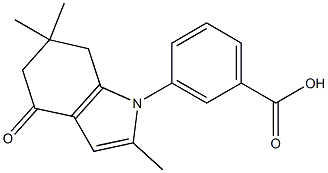 3-(2,6,6-trimethyl-4-oxo-4,5,6,7-tetrahydro-1H-indol-1-yl)benzenecarboxylic acid