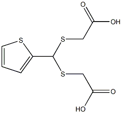 2-{[[(carboxymethyl)thio](2-thienyl)methyl]thio}acetic acid Structure