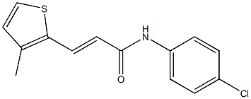 N1-(4-chlorophenyl)-3-(3-methyl-2-thienyl)acrylamide Structure