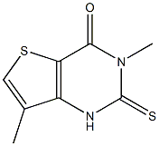 3,7-dimethyl-2-thioxo-1,2,3,4-tetrahydrothieno[3,2-d]pyrimidin-4-one,,结构式