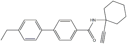 4'-ethyl-N-(1-ethynylcyclohexyl)[1,1'-biphenyl]-4-carboxamide Structure