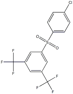 1-[(4-chlorophenyl)sulfonyl]-3,5-di(trifluoromethyl)benzene